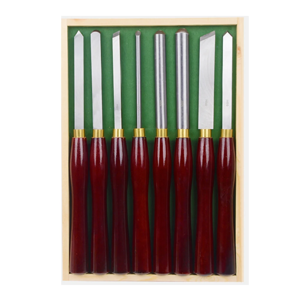 

8pcs/set HSS Lathe Chisel Set Woodworking Hand-held Wooden Turning Tool