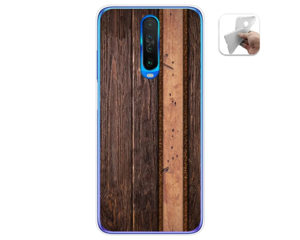 Гелевый Чехол из ТПУ Для Xiaomi Pocophone LITTLE X2 Wood 05 чертежи | Мобильные телефоны и