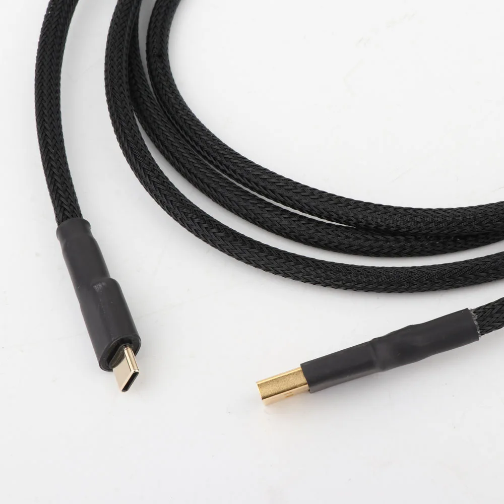 Fidelidade com Anel Cabo para Amplificador Usb de Alta Usb a tipo c Canare-cabo Magnético Duplo Cabo Cobre Dac - Image 3