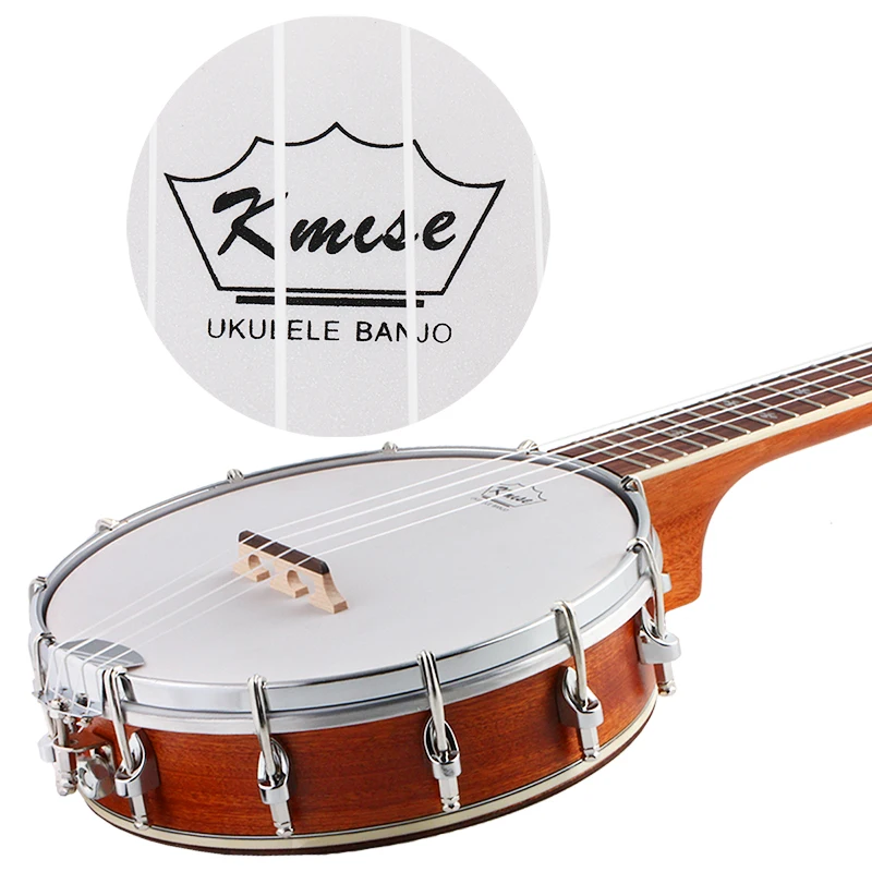Kmise Banjolele Concert 23 дюймов банджо Гавайские гитары укулеле банджо Комплект 4 струны клен Okoume GCEA с полными аксессуарами