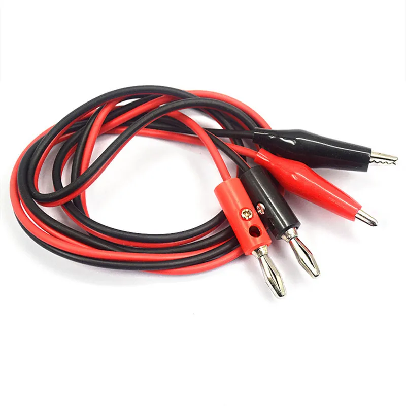 Description Picture 3 of item1M Alligator Cilp to Banana Plug Test Cable Lead Connector Dual Tester Probe 35mm Crocodile Clip for Multimeter Measure Tool