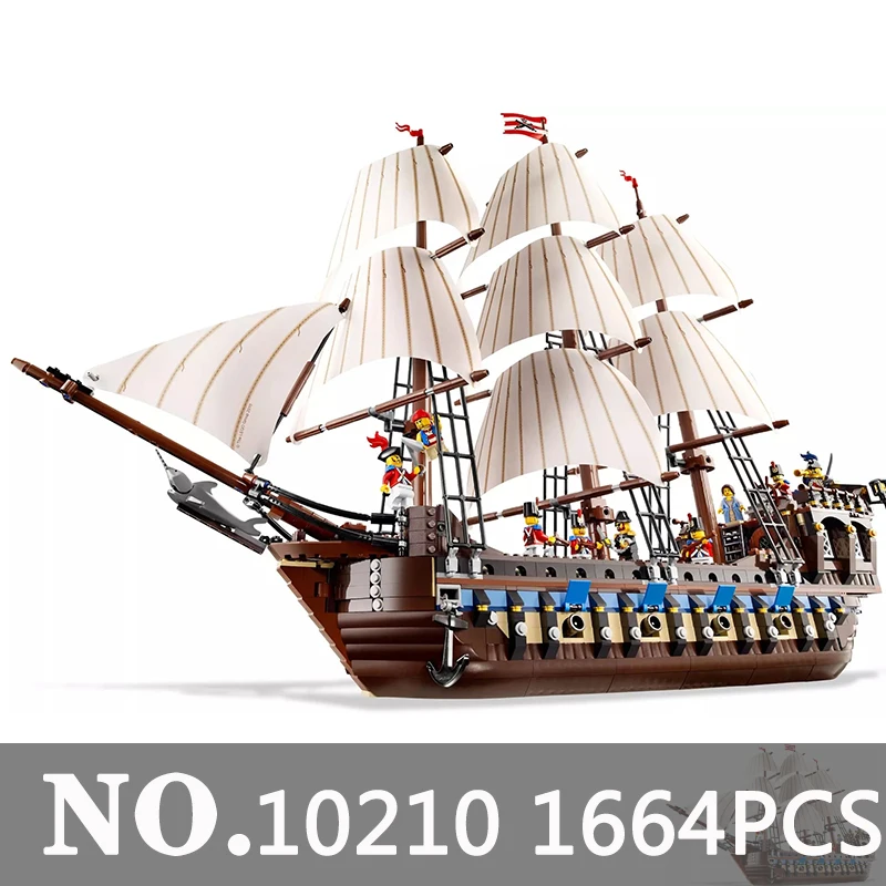 10210-22001 16005 16006 16008 16009 16012 16016 16042 16060 22001 серии фильмов Пираты Карибского моря корабля игрушки строительные Конструкторы - Цвет: 10210-22001