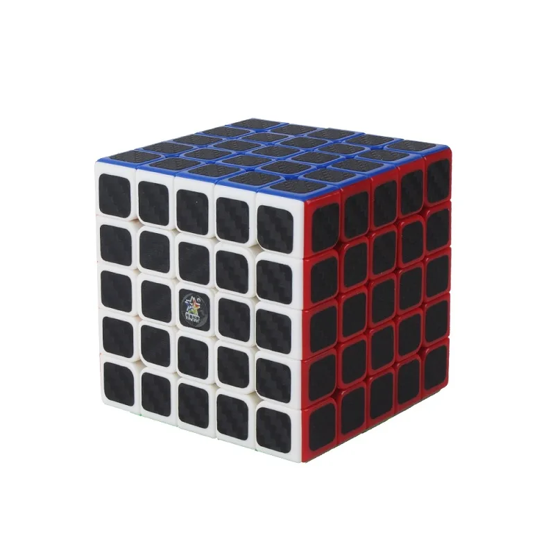 YUXIN наклейка из углеродного волокна 2x2x2 3x3x3 4x4x4 5*5*5 Megaminx Skew Пирамида волшебный куб головоломка на Скорость Куб обучающий игрушки - Цвет: 5x5