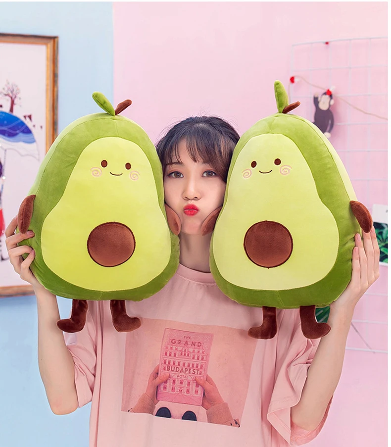 50/70 см Kawaii авокадо подушка в форме фрукта милая плюшевая игрушка по мотивам мультфильма завод кукла мягкая игрушка мягкая подушка подарок на Рождество на день рождения детская одежда для маленьких девочек