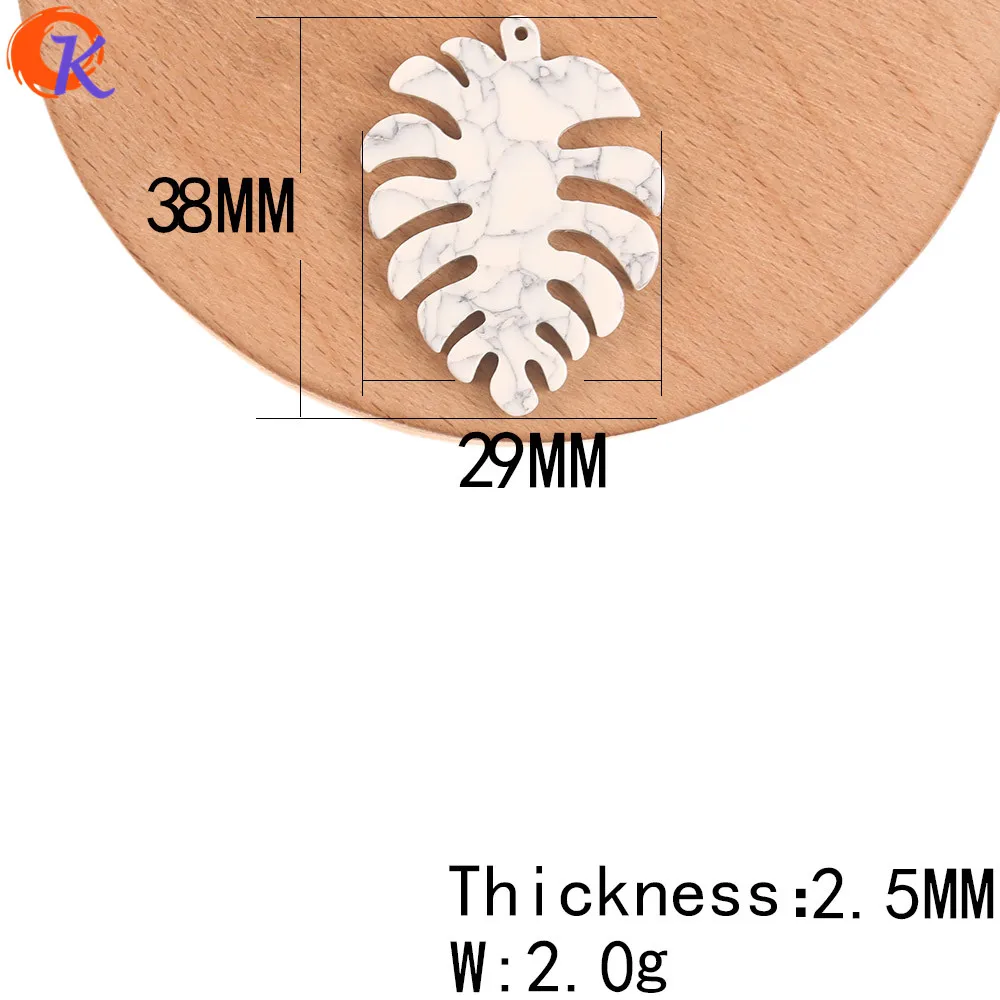 Cordial Design 29*38mm 50Pcs Jewelry Accessories/DIY Parts/Earrings Making/Leaf Shape/Hand Made/Jewelry Findings Components