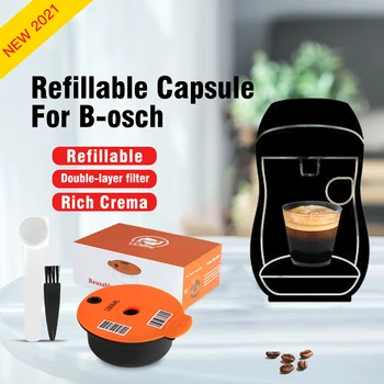 Cápsulas de café rellenables, compatibles con la máquina B 0sch Tassim 0, cafetera reutilizable, ecológica