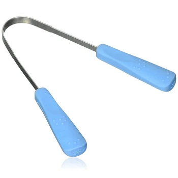 

Stainless Steel Tongue Scraper Abs Handle To Remove Bad Breath Cleaning Tongue Scraper