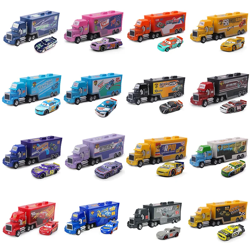 New Disney Pixar Car 2 3 Saetta Mcqueen Jackson Storm Zio Camion 1:55 Die Casting Car 3 Toy Boy Compleanno Regalo Di Natale