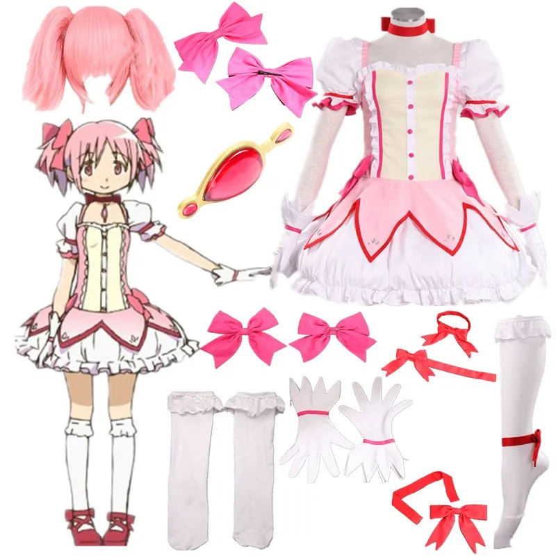 Аниме Puella Magi Madoka Magica Kaname Хэллоуин Косплей Костюм |