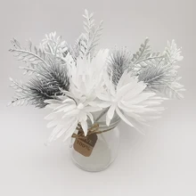 1 шт. Искусственные цветы сосновая трава цветок Сделай Сам скрапбук поддельные цветы Рождество Высокое качество декоративные свадебные вечерние украшения