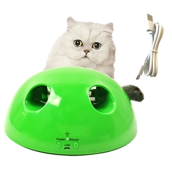 

Creative Cat Toy USB Battery Pet Funny Cat Tray Training Toy Cat Scratching Device Toy Interactive For Sharpen Claw Pet Supply