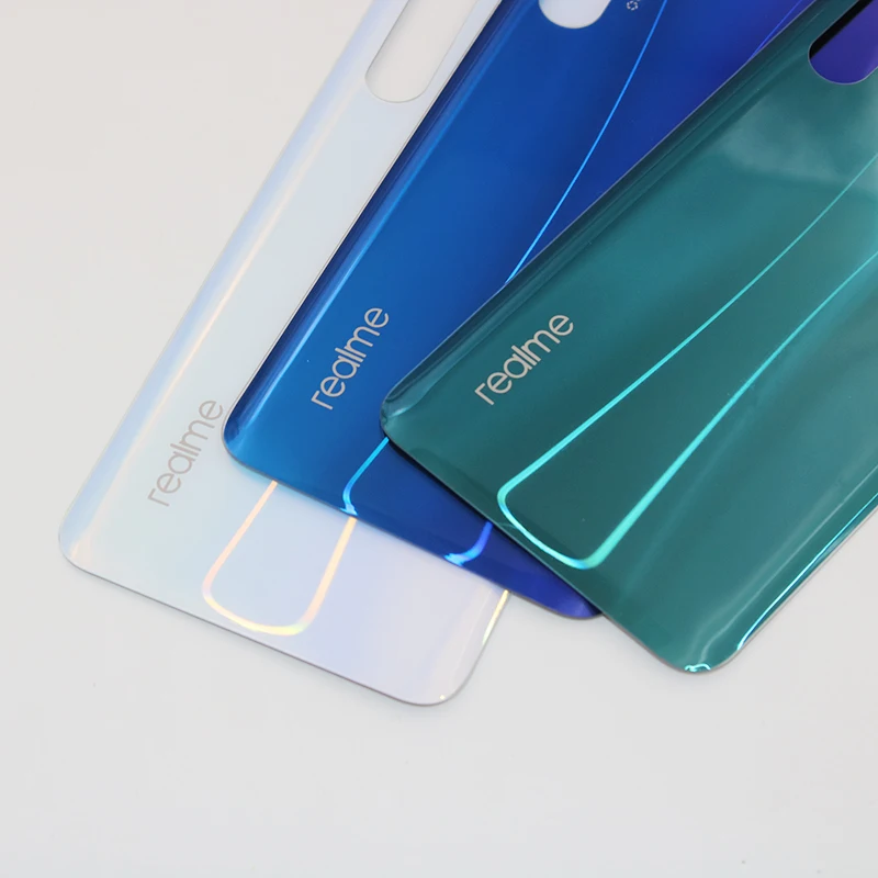 Original New Back Battery Cover Housing Door Rear Case For Oppo realme X2 RMX1991 With Adhesive Sticker Repair Parts 6.5 inch