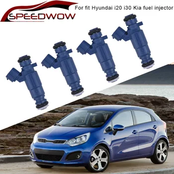 

SPEEDWOW 4pcs/Lot New Fuel Injectors Flow Matched Fuel Injector for Hyundai i20 i30 Kia Cee'D 1.4 353102B000 Fuel Injector