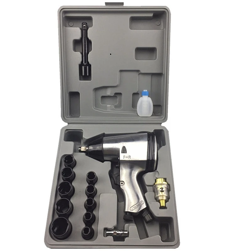

GTBL 1/2inch Square Drive Air Pneumatic Tyre Tool Air Impact Wrench Kit Pneumatic Twin Hammer Air Tool For Compressor High Torqu
