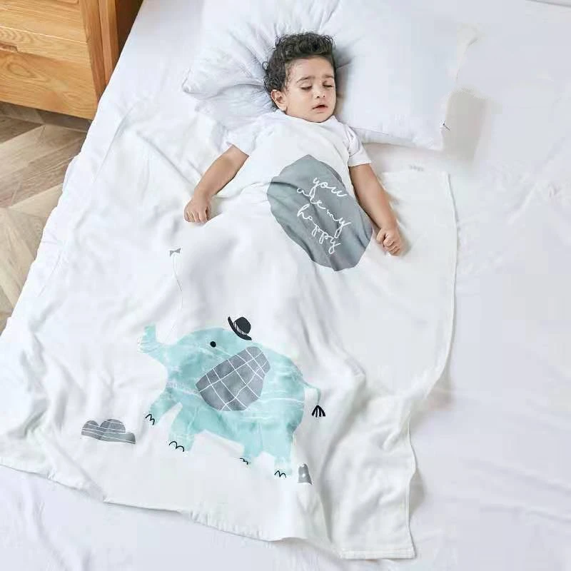 

Baby Bath Towel Cotton Monthly Soft Blankets Boys Girls Clothes Flamingo Stuff For Newborns Swaddle Air Conditioning Quilts