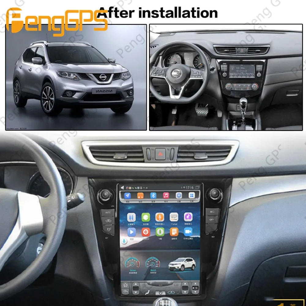 4G 64G PX6 Android 9,0 автомобильный Радио Tesla вертикальный экран для Nissan X-Trail- аудио плеер In-dash Carplay gps навигация
