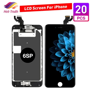 

20 pcs AAA Full Set Assembly LCD Display for iPhone 6S Plus 6SP Touch Screen Digitizer Complete Replacement + Front Camera