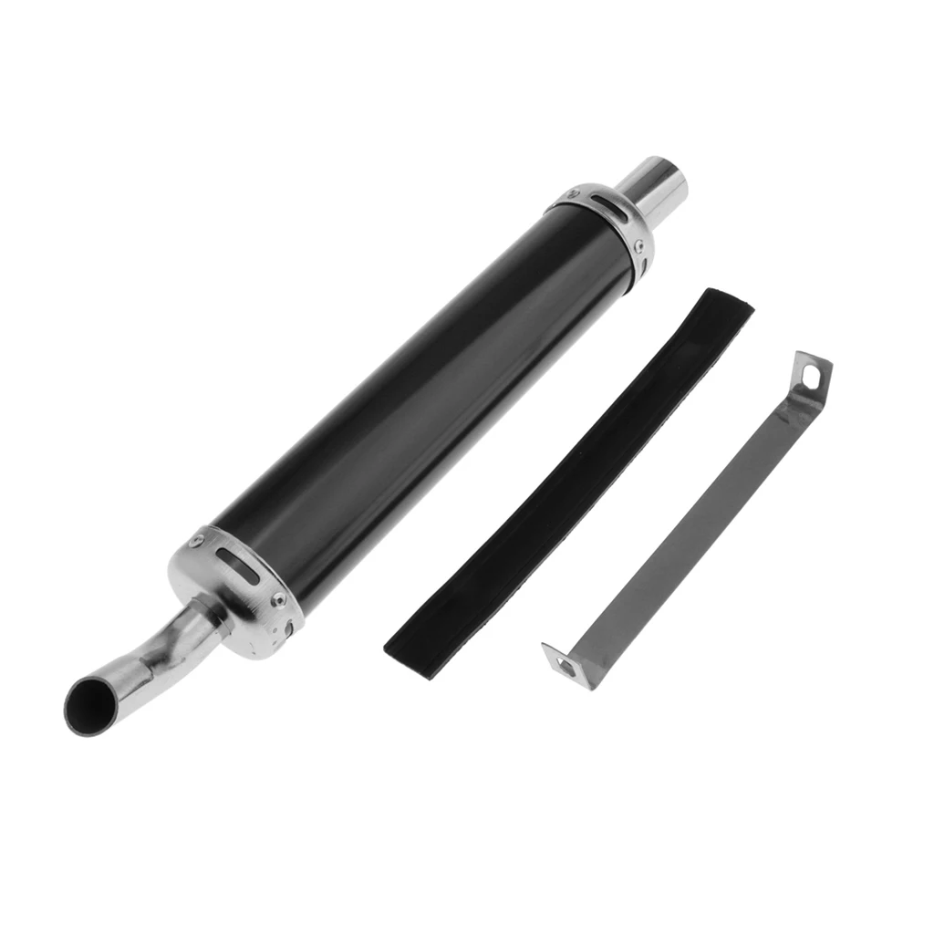 Motorcycle Exhaust Muffler Pipe Modified for 50/70/90/110/125/140/150CC Dirt Bike, Scooter, ATV, Quad