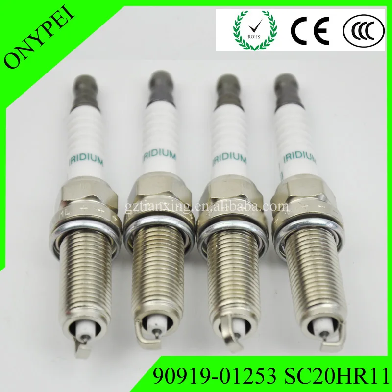 4 шт./лот SC20HR11 90919-01253 Иридиевые свечи зажигания для Toyota corolla Carola Vios 1 6 AVENSIS седан YARIS