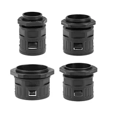 Uxcell AD25-AD54.5 PG9-PG48 M25-M48 кабельный сальник для герметизации провода пластиковая гофрированная труба разъем Водонепроницаемый стыков труб зажимы черный