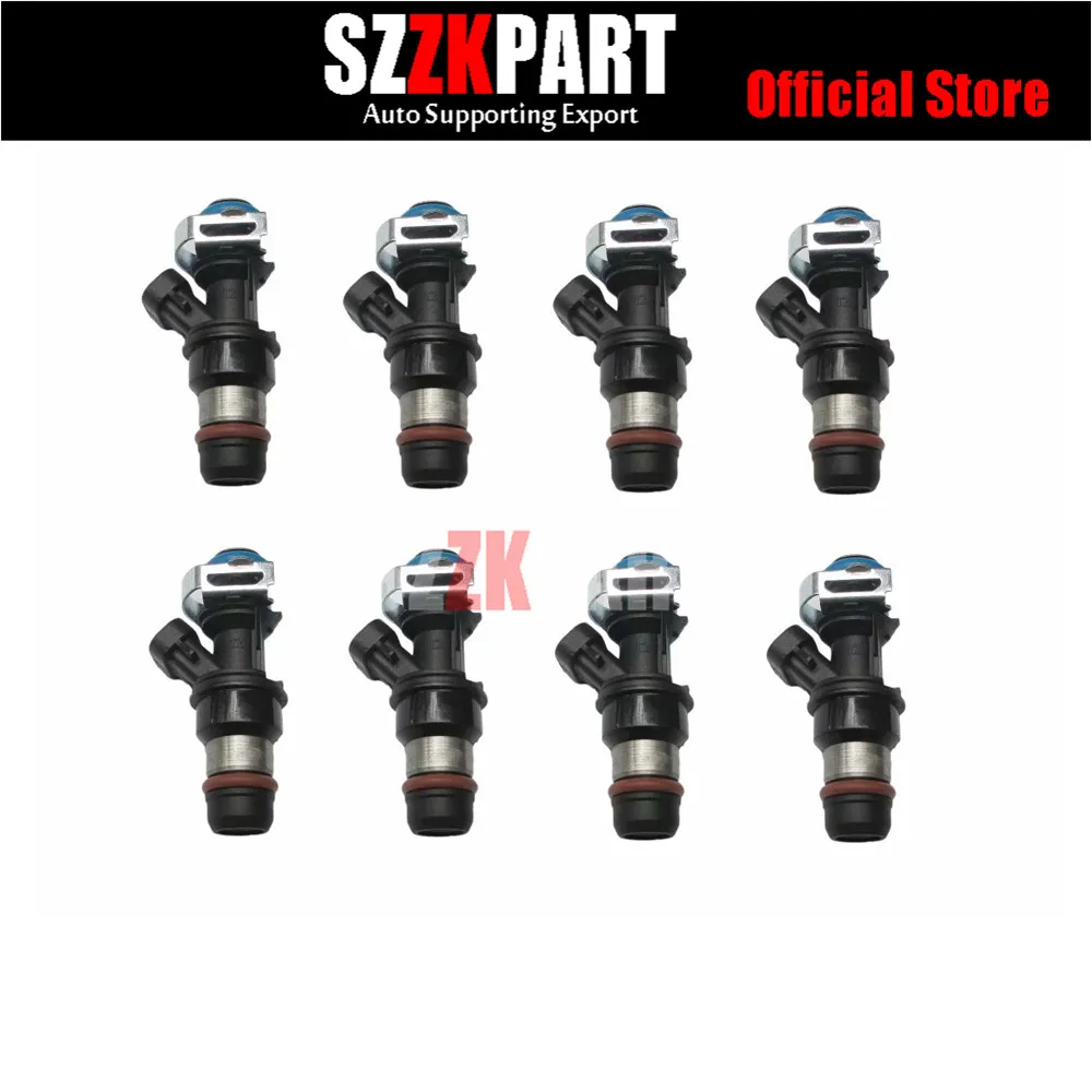 

8 Pcs 17113553 Steel Fuel Injector Nozzle for Chevrolet Silverado 4.8L 5.3L 6.0L FJ315 For CADILLAC ESCALADE Pressure 28LBS