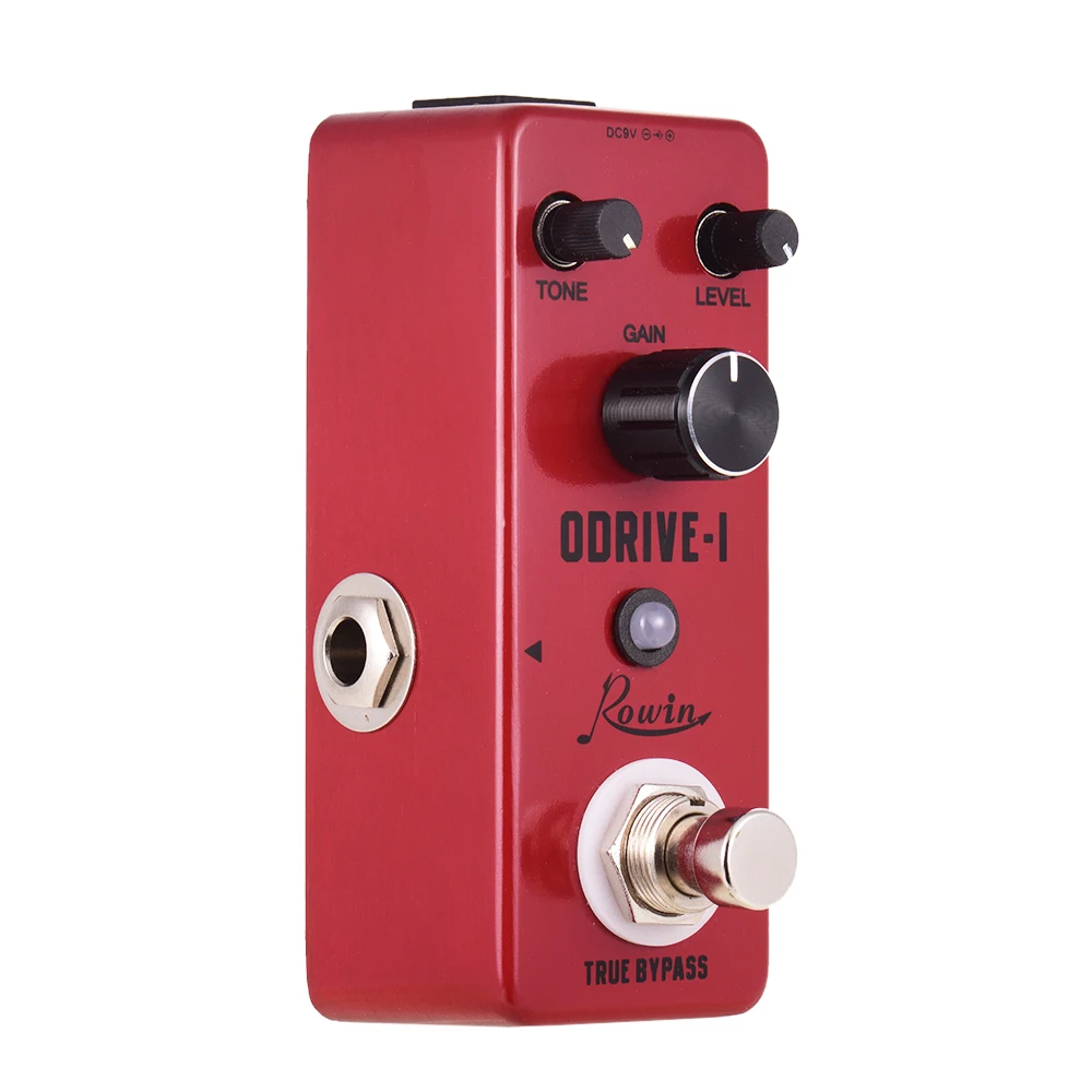 Rowin LEF-302A ODRIVE-I Классический блюз стиль овердрайв для гитары эффект педаль из алюминиевого сплава оболочка истинный обход аксессуары для гитары