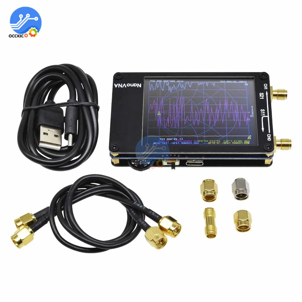 

NanoVNA Vector Network Analyser 50KHz-900MHz Antenna Analyser Shortwave MF HF VHF UHF Standing Wave Analyze
