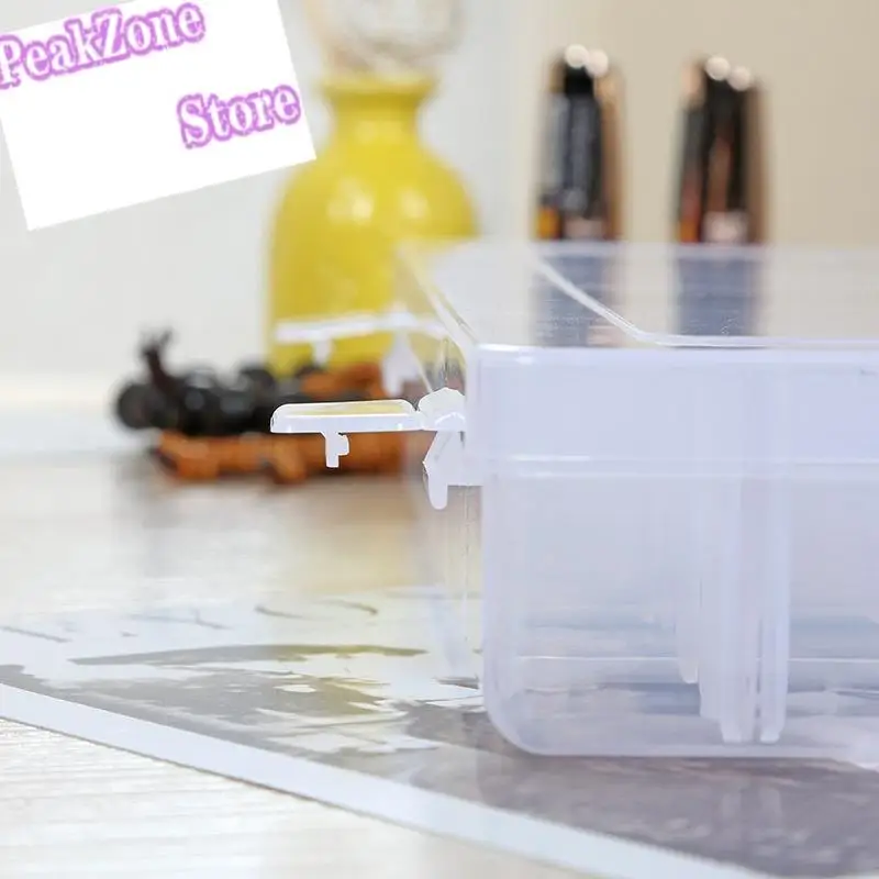 36 Сетка Прозрачная пластиковая коробка большая для хранения ювелирных изделий DIY