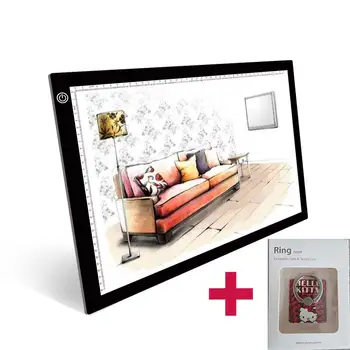 

A3 LED tracing light board light pad 3 level brightness with flexiable pad holder for animation diamond painting