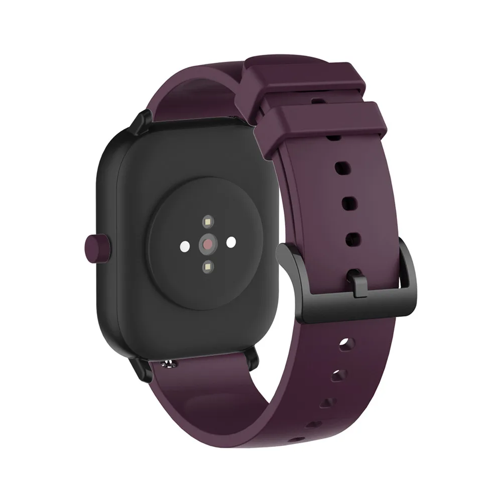 20 мм силиконовый ремешок для часов Huami Amazfit Bip GTS GTR 42 мм спортивный ремешок браслет для samsung Galaxy 42 мм Active2 gear S2