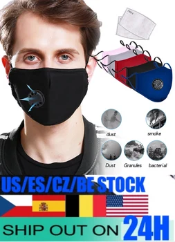 

Cotton PM2.5 Face Mask With 2pcs Activated Carbon Disposable Filter Paper Mouth Masks Dustproof Reusable Washable Mask