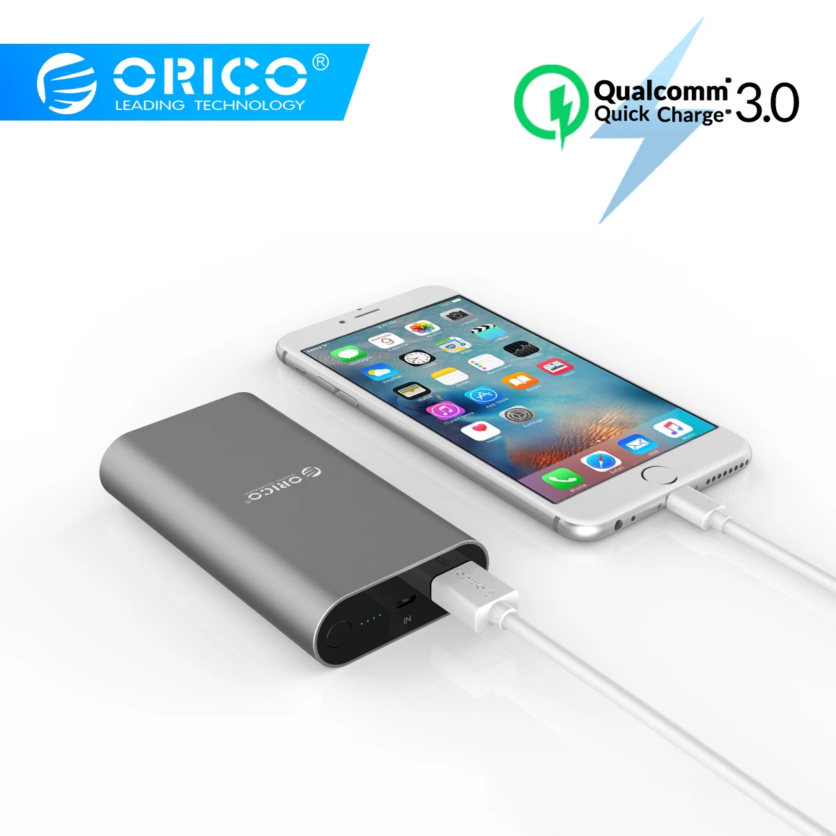  ORICO Power Bank Quick Charge 3.0 10050mAh Fast Charge Portable External Battery Charging For iphon