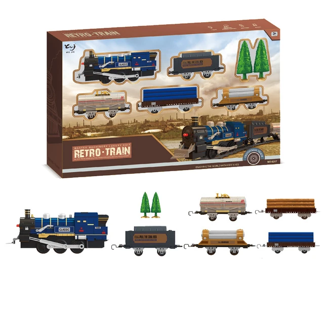 Grande trem luzes música locomotiva elétrica crianças trem elétrico  brinquedo menino presente modelo trem para thomas brinquedos carro -  AliExpress