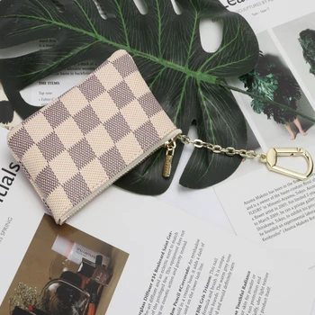 

2020 Luxury Zipper Durable Fashion Bag Accessories Pu Leather Card Package Clutches Women Bag Take A Card Coin Bag Classic