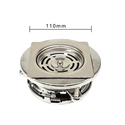 110mm Square To Round Caliber Adapter Garbage Disposer Stainless Steel For Dink Drain Converter Accessories