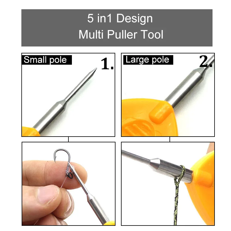Outil de nœud de pêche électrique Nouage automatique Portable Niveau Fournitures Crochet Machine de pêche Pêche Nouage Assist Mach C9I2