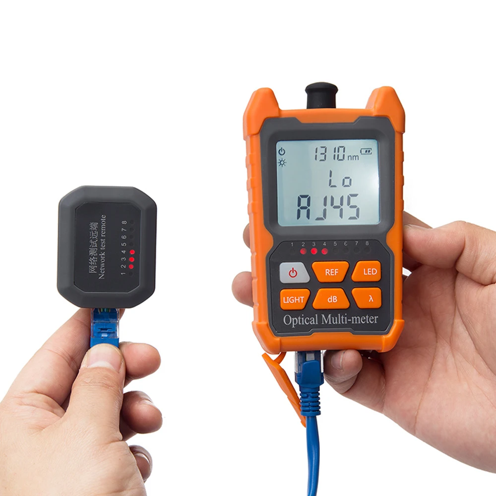 FTTH Fiber Optic Cable Tester Portable Mini Fiber Optical Power Meter 8