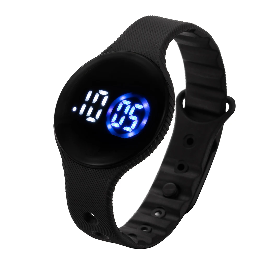 Digital Watch Men Women Unisex Electronic LED Watches Simple Round Dial Silicone Watchband Army Sports Clock relogio masculino