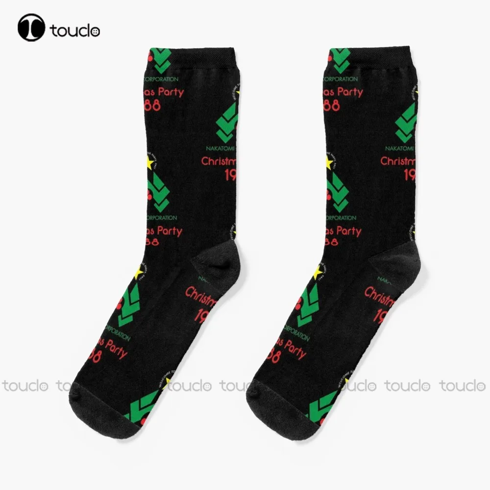 

Welcome To The Party Pal! Die Hard Nakatomi 1988 Christmas Xmas Party Funny 80S Holiday Socks Custom Socks Personalized Custom