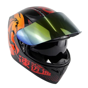 

Helmets For Soman SM960 Double Lens Highway Riding Motorcycle Helmet casco capacete moto ECE Approved Full Face+Multi Visor