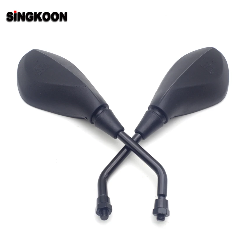 

Universal Motorcycle Side Mirror Rear View Mirrors Black retrovisor moto FOR kawasaki zzr 400 triumph street twin bmw k1200lt