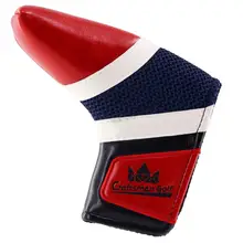 Чехол для клюшки для гольфа, защитный кожаный чехол с магнитным покрытием красного и синего цвета