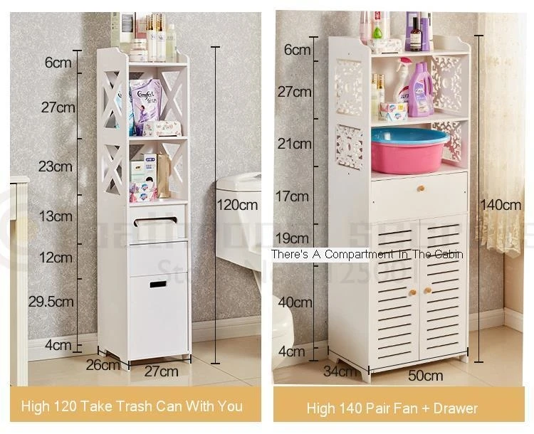 Bathroom Shelf Floor-standing Bathroom Washbasin Toilet Multi-layer Shelf Bathroom Storage Cabinet Storage Shelf Storage Rack