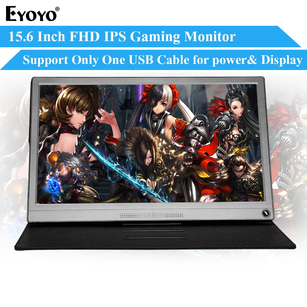 

Eyoyo EM15U portable lcd FHD HDR gaming monitor 15.6" FHD IPS 72% Gamut Screen USB Type c hdmi for laptop Phone Xbox Switch PS4