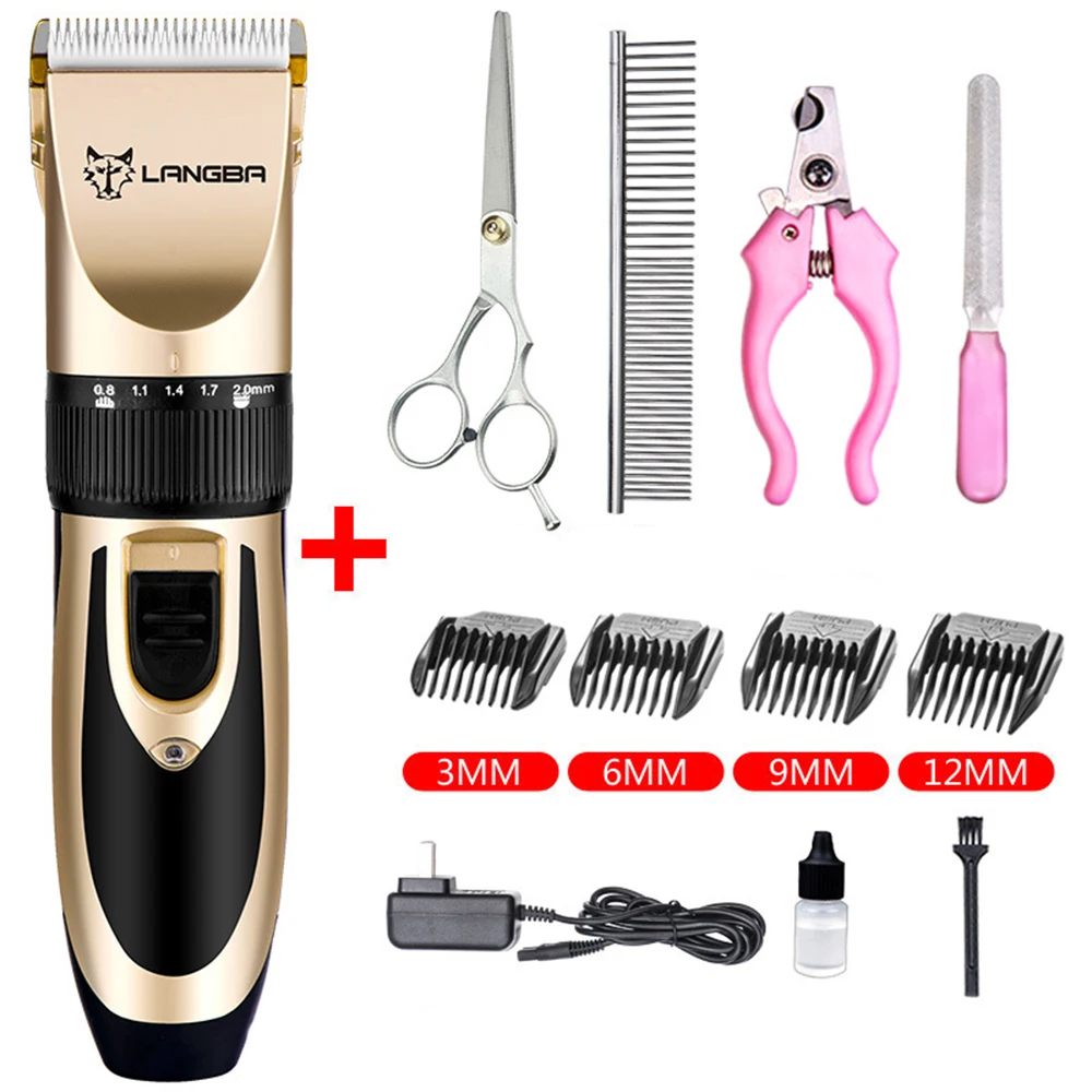 

Pet electric push shearing dog shaving device haircut rechargeable Teddy dog hair electric push shaving