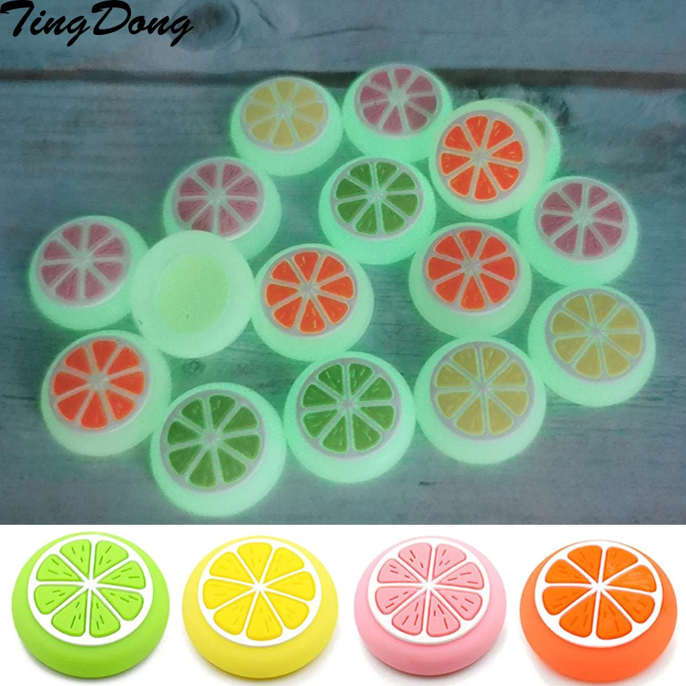 

Fresh Fruit Gamepad Thumbstick Case Luminous Thumb Stick Grip Cap For Nintend Switch NS Joy-Con Controller Joystick Cover