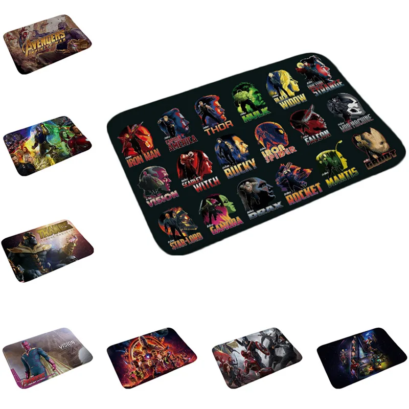 

Marvel Avengers: Endgame Plush Carpet Iron Man Captain America Spider-man Rug Mat Cotton Christmas Gift Toys For Children