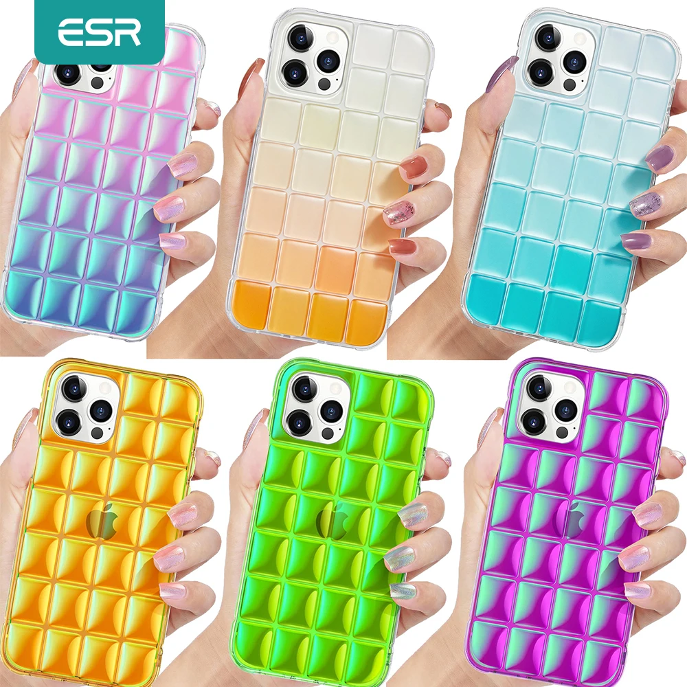 Esr Pop Bubble Phone Case For Iphone 12/12 Pro Gradient Colorful