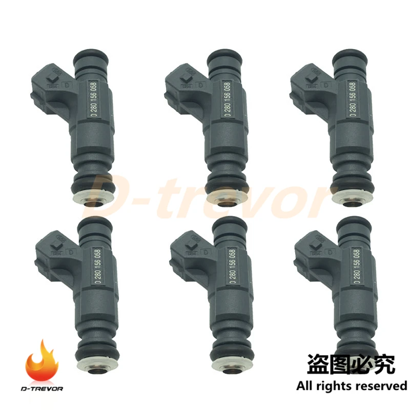 

6Pcs OEM 0280156058 Fuel injector For Volkswagen Passat 1.8L L4 1998-2005