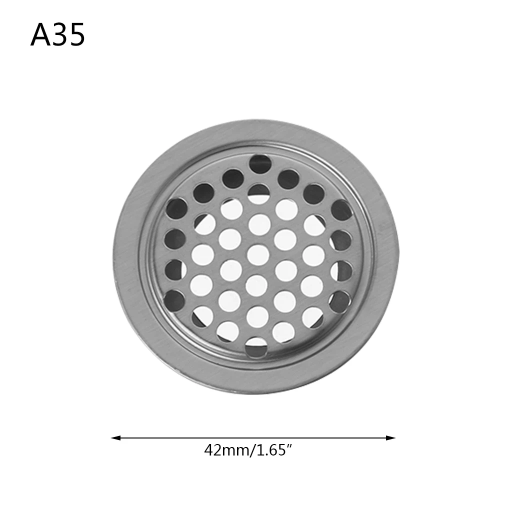 1 шт. вентиляционная решетка из нержавеющей стали с отверстиями для вентиляционных отверстий круглой формы - Цвет: A35